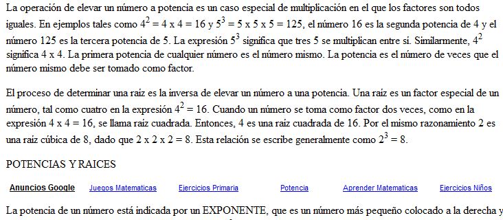 Propiedades de las potencias y de las raíces | Recurso educativo 36666