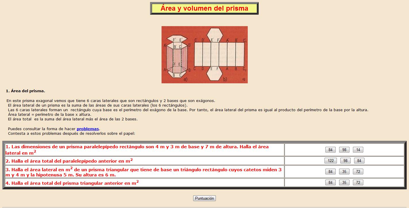 Área y volumen del prisma | Recurso educativo 38128