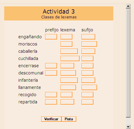 Morfemas y lexemas 2 | Recurso educativo 39166