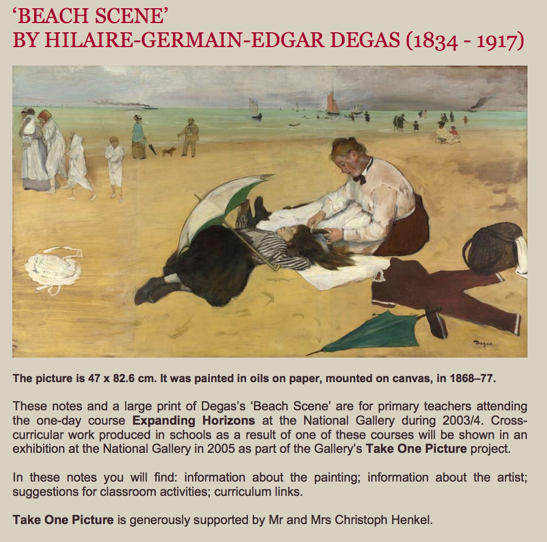 Painting: Beach scene, 1868-77 | Recurso educativo 39450