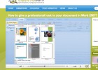 Video: How to give a professional look to your document in Word 2007? | Recurso educativo 41312