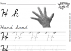 Cursive Alphabet Worksheet Hh | Recurso educativo 48432