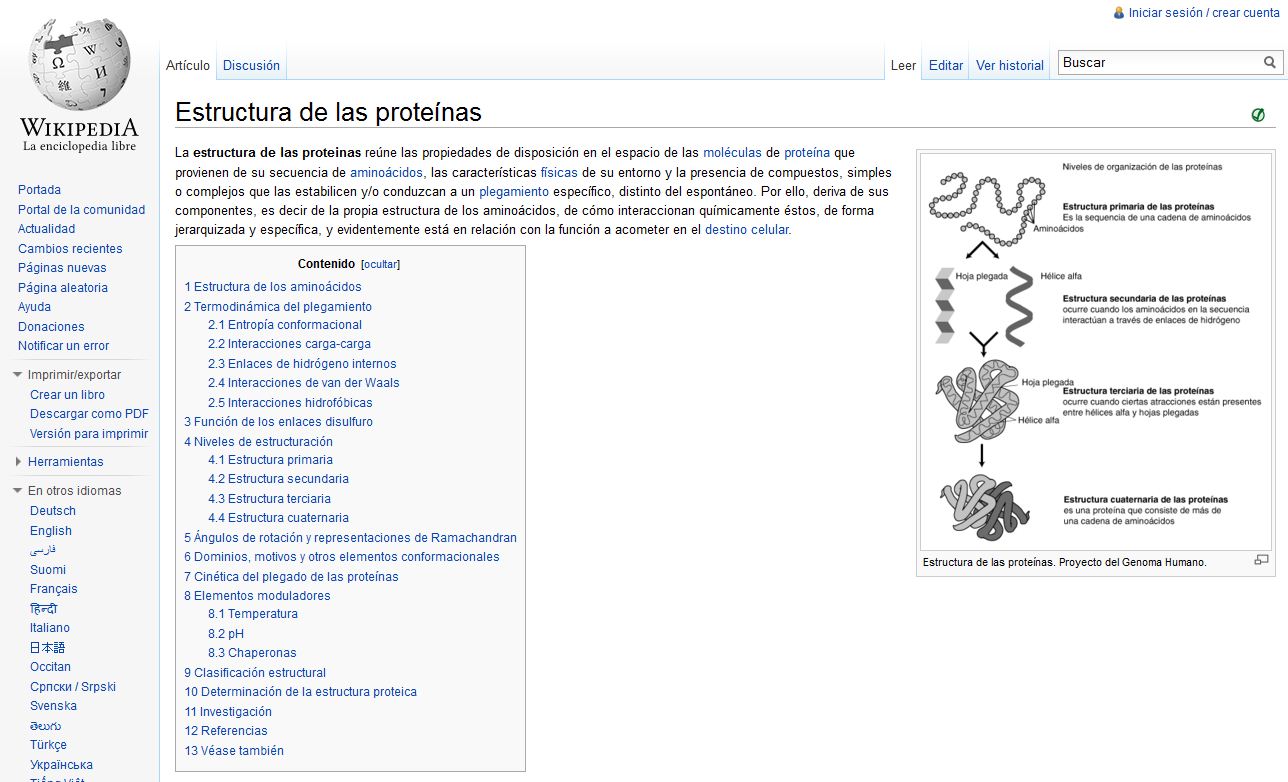 Estructura de las proteínas | Recurso educativo 48786