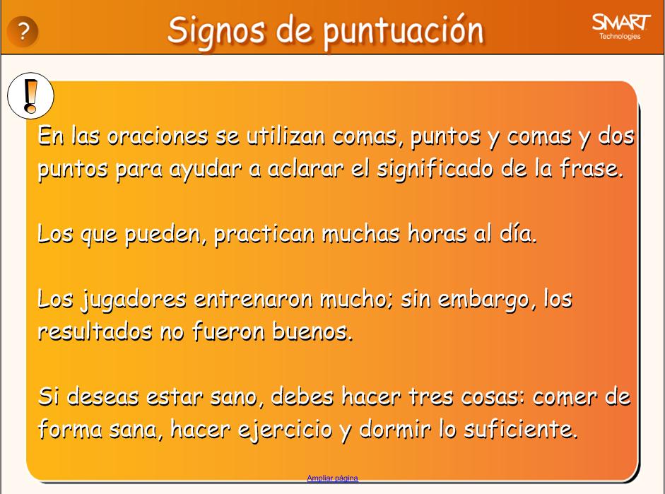 Signos de puntuación | Recurso educativo 48968