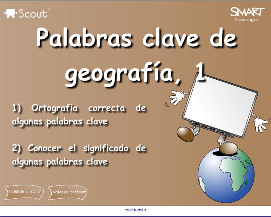 Palabras clave geografía | Recurso educativo 49519