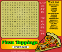 Pizza word search | Recurso educativo 58000