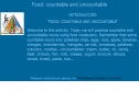 Food: countable and uncountable | Recurso educativo 10630