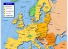 Fotografía: mapa de Europa para distinguir interior y frontera. | Recurso educativo 30538