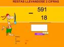 Juego didáctico: resta llevando | Recurso educativo 30862