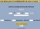 Actividad: multipliación de dos números de 1 cifra. | Recurso educativo 30924