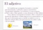 Adjetivo | Recurso educativo 32206