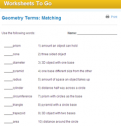 Geometry terms: Matching | Recurso educativo 69052