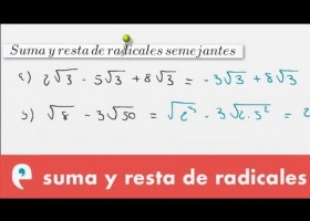 Radicales: suma y resta | Recurso educativo 109601