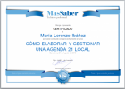 Curso de Cómo elaborar y gestionar una Agenda 21 Local | MasSaber | Recurso educativo 113997