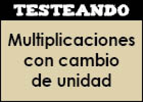 Multiplicaciones con cambio de unidades | Recurso educativo 351190