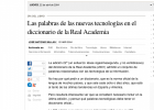 Nuevos tecnicismos de la RAE | Recurso educativo 743282