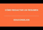 Cómo redactar un resumen | Recurso educativo 752947