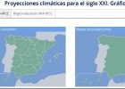 Proxeccións climáticas para o século XXI. Gráficos | Recurso educativo 789362